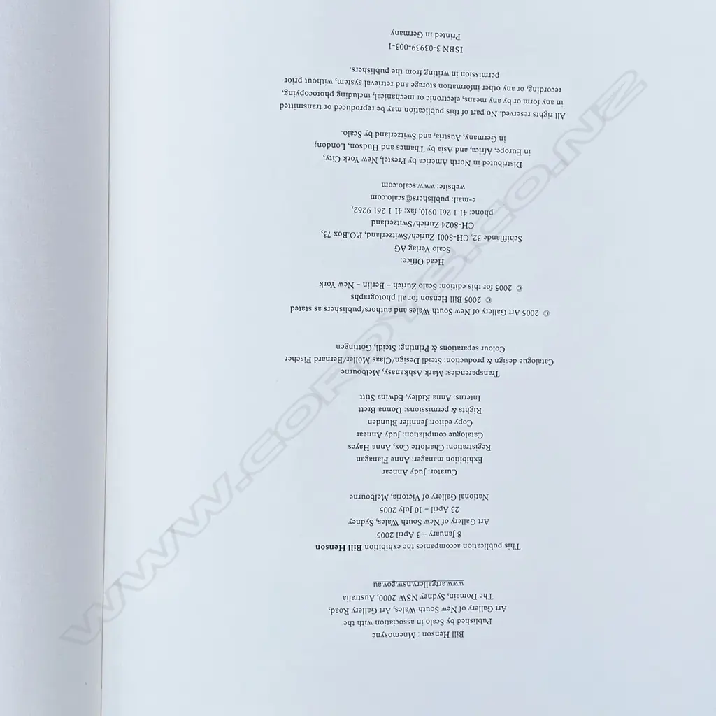 BILL HENSON, MNEMOSYNE Image 1++